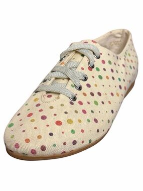 GOBY Polka Dot Canvas Lace Up Sneakers Size EU 38 NWOT